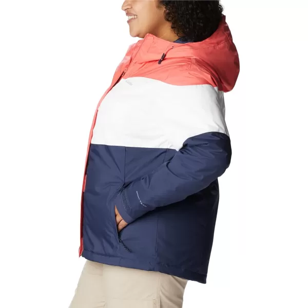 Columbia Womens Tipton Peak Ii Insulated JacketBlush PinkWhiteNocturnal