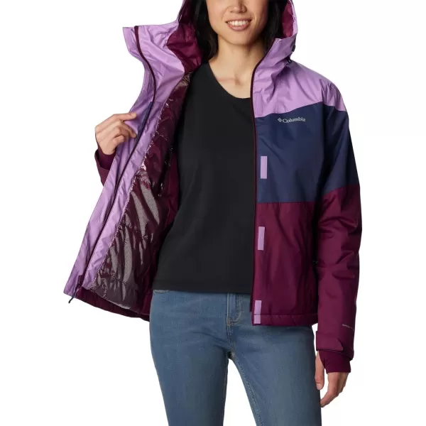 Columbia Womens Tipton Peak Ii Insulated JacketGumdrop Nocturnal Marionberry