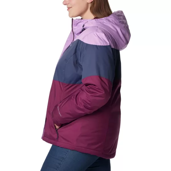 Columbia Womens Tipton Peak Ii Insulated JacketGumdrop Nocturnal Marionberry