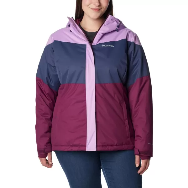 Columbia Womens Tipton Peak Ii Insulated JacketGumdrop Nocturnal Marionberry