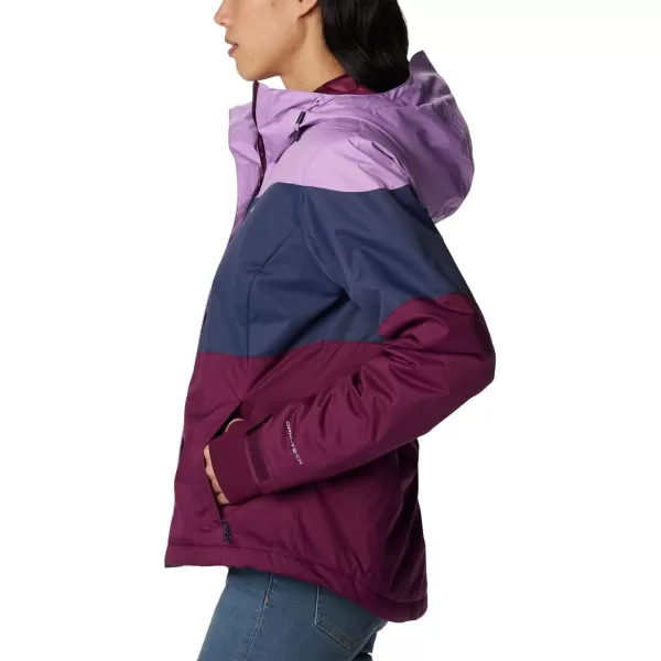 Columbia Womens Tipton Peak Ii Insulated JacketGumdrop Nocturnal Marionberry