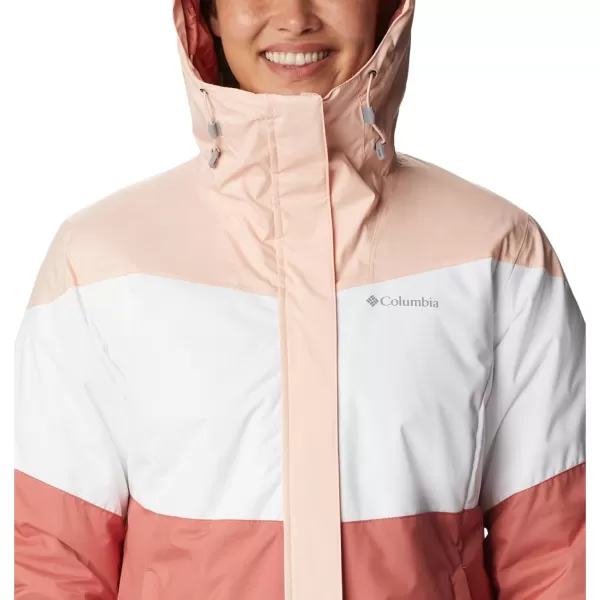 Columbia Womens Tipton Peak Ii Insulated JacketPeach BlossomDark CoralWhite