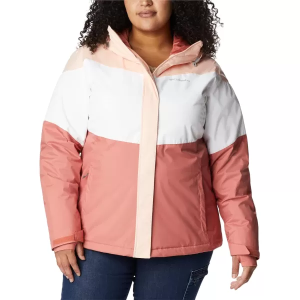 Columbia Womens Tipton Peak Ii Insulated JacketPeach BlossomDark CoralWhite