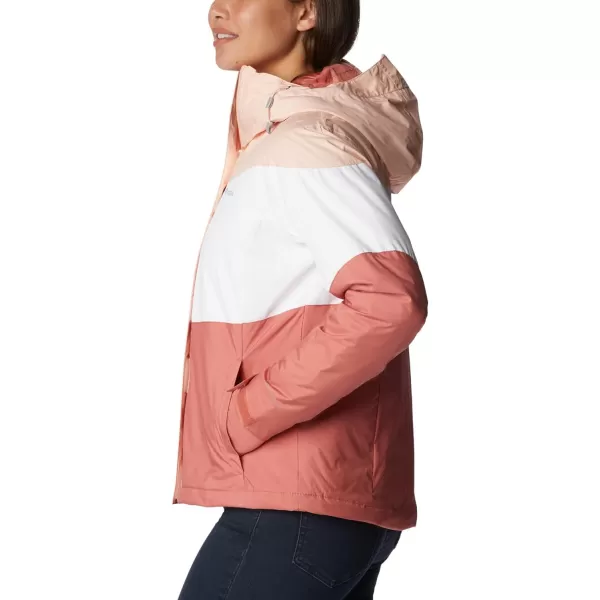 Columbia Womens Tipton Peak Ii Insulated JacketPeach BlossomDark CoralWhite