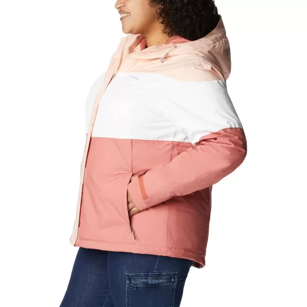 Columbia Womens Tipton Peak Ii Insulated JacketPeach BlossomDark CoralWhite