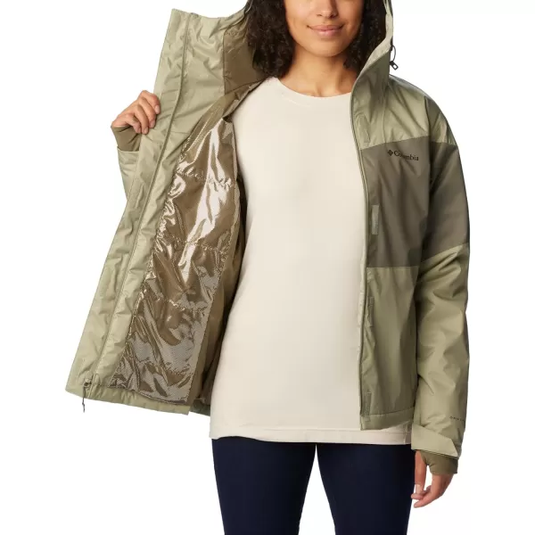 Columbia Womens Tipton Peak Ii Insulated JacketSafari Stone Green