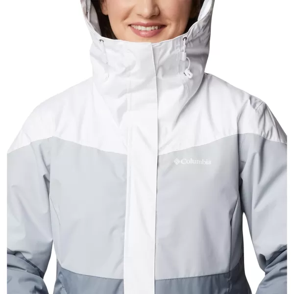 Columbia Womens Tipton Peak Ii Insulated JacketWhite Cirrus Grey Tradewinds Grey