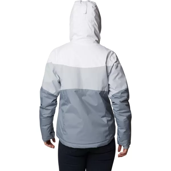 Columbia Womens Tipton Peak Ii Insulated JacketWhite Cirrus Grey Tradewinds Grey