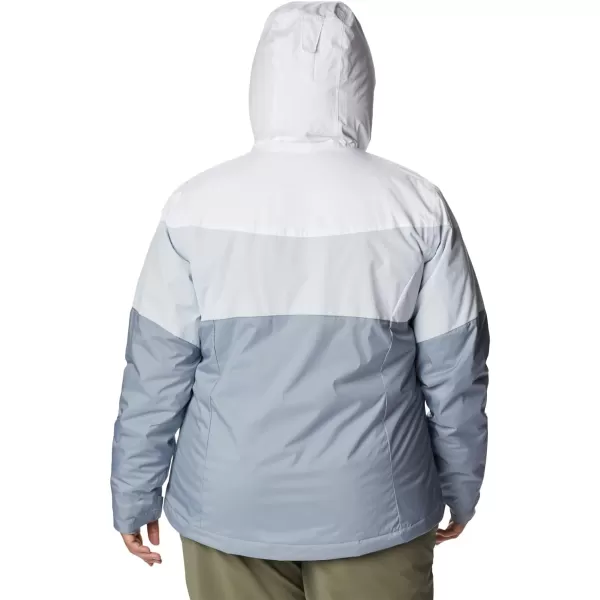 Columbia Womens Tipton Peak Ii Insulated JacketWhite Cirrus Grey Tradewinds Grey