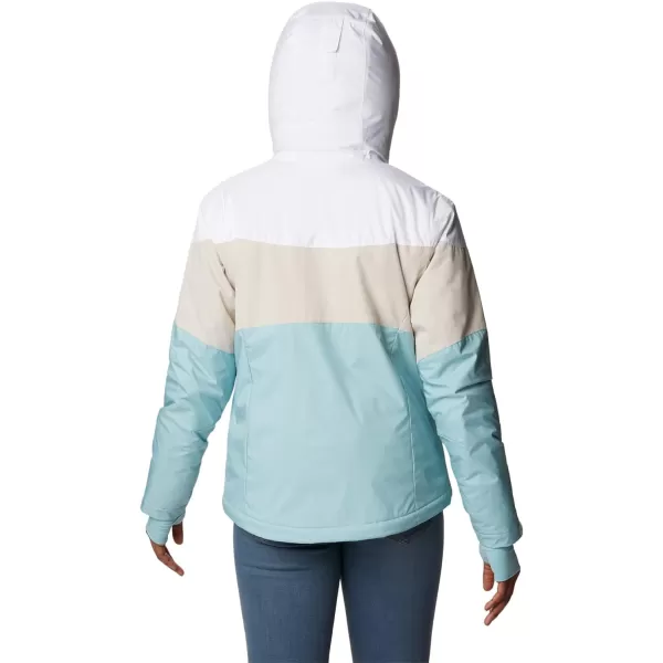 Columbia Womens Tipton Peak Ii Insulated JacketWhite Dark Stone Aqua Haze