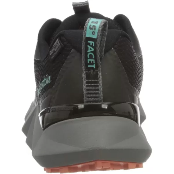 Columbia Womens Trailstorm Peak Mid Hiking ShoeBlack Gulf Stream