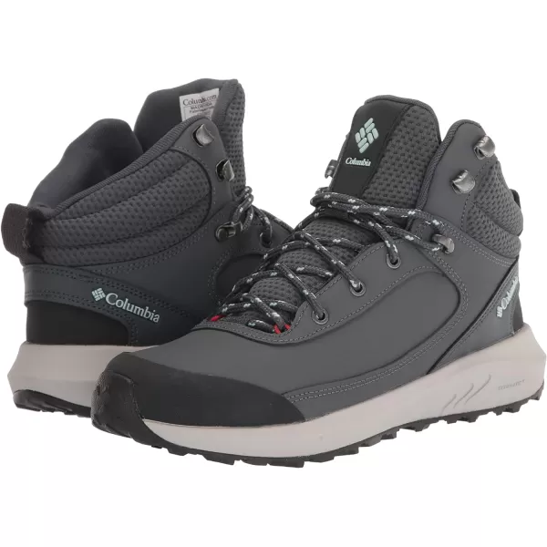 Columbia Womens Trailstorm Peak Mid Hiking ShoeGraphiteIcy Morn