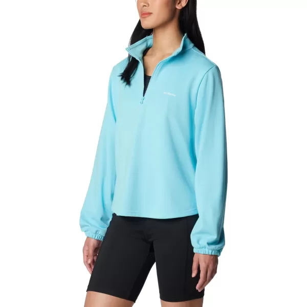 Columbia Womens Trek French Terry Half Zip UpdateAquamarine