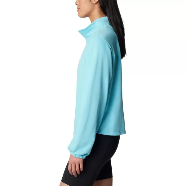 Columbia Womens Trek French Terry Half Zip UpdateAquamarine