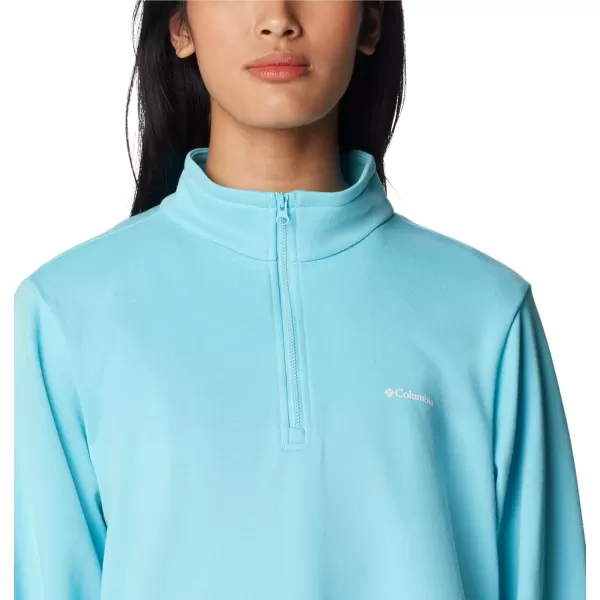 Columbia Womens Trek French Terry Half Zip UpdateAquamarine