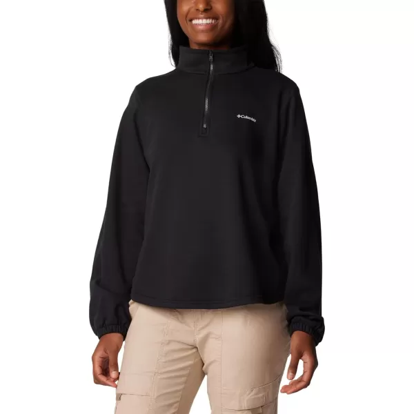 Columbia Womens Trek French Terry Half Zip UpdateBlack