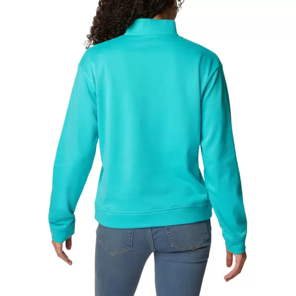 Columbia Womens Trek French Terry Half ZipBright Aqua