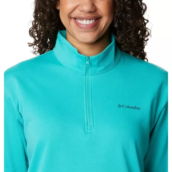 Columbia Womens Trek French Terry Half ZipBright Aqua