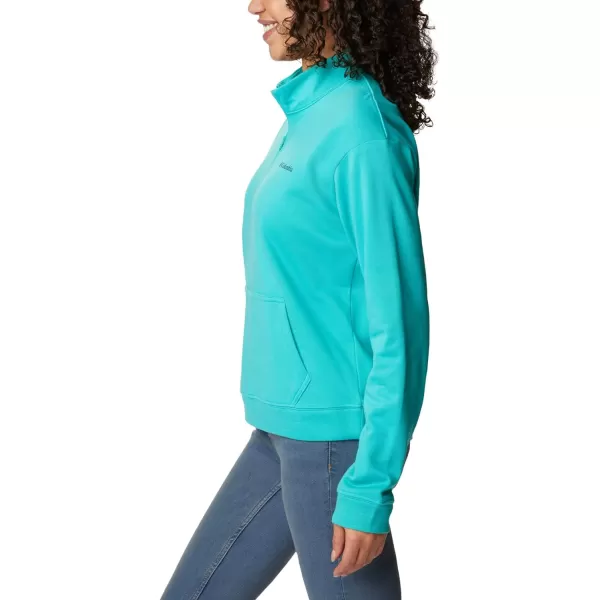 Columbia Womens Trek French Terry Half ZipBright Aqua