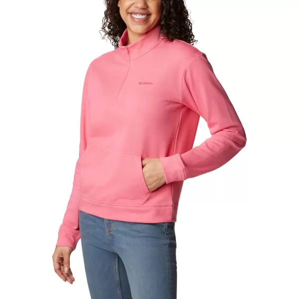 Columbia Womens Trek French Terry Half ZipCamellia Rose