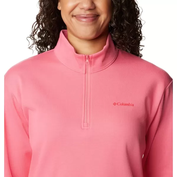 Columbia Womens Trek French Terry Half ZipCamellia Rose