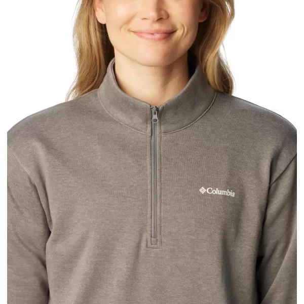 Columbia Womens Trek French Terry Half ZipCity Grey Heather