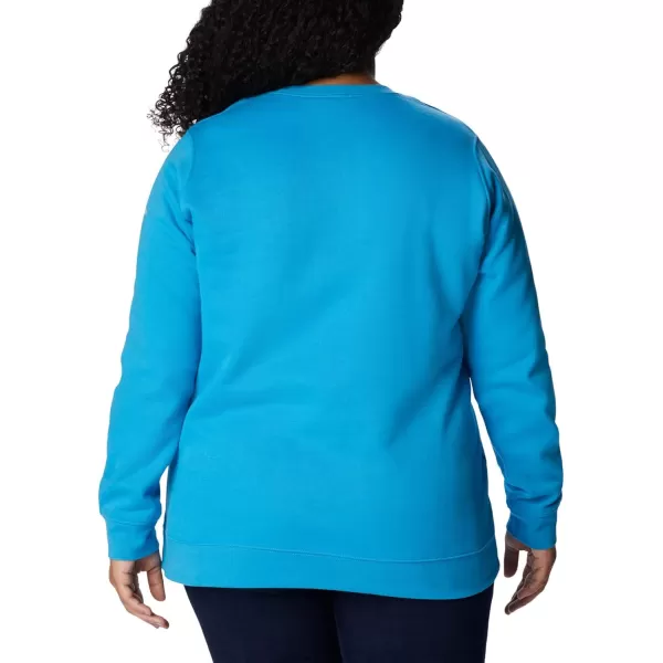 Columbia Womens Trek Graphic CrewBlue ChillColumbia Stencil