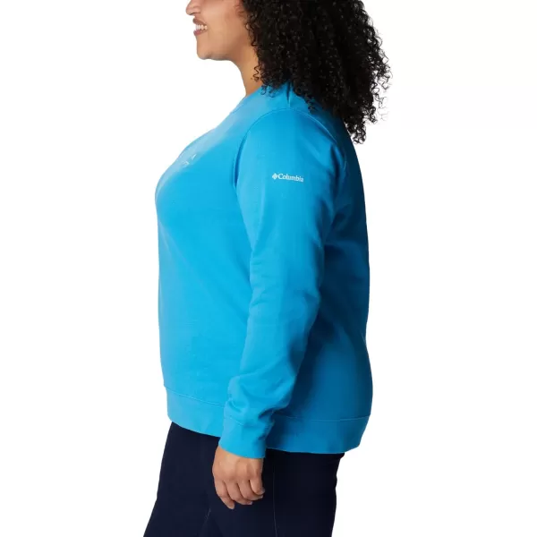 Columbia Womens Trek Graphic CrewBlue ChillColumbia Stencil