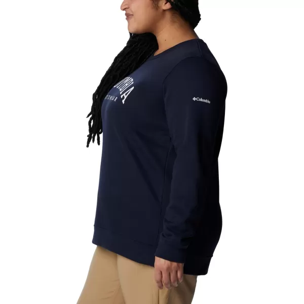 Columbia Womens Trek Graphic CrewCollegiate NavyCsc Collegiate