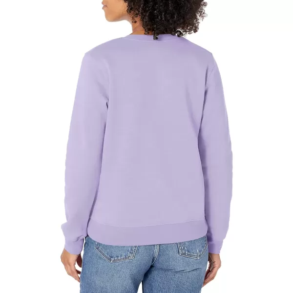 Columbia Womens Trek Graphic CrewFrosted PurpleWhite Logo