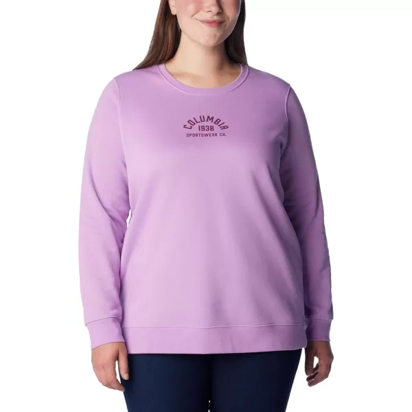 Columbia Womens Trek Graphic CrewPurple