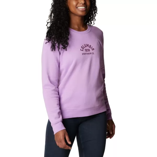 Columbia Womens Trek Graphic CrewPurple