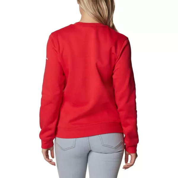 Columbia Womens Trek Graphic CrewRed LilyCsc Collegiate