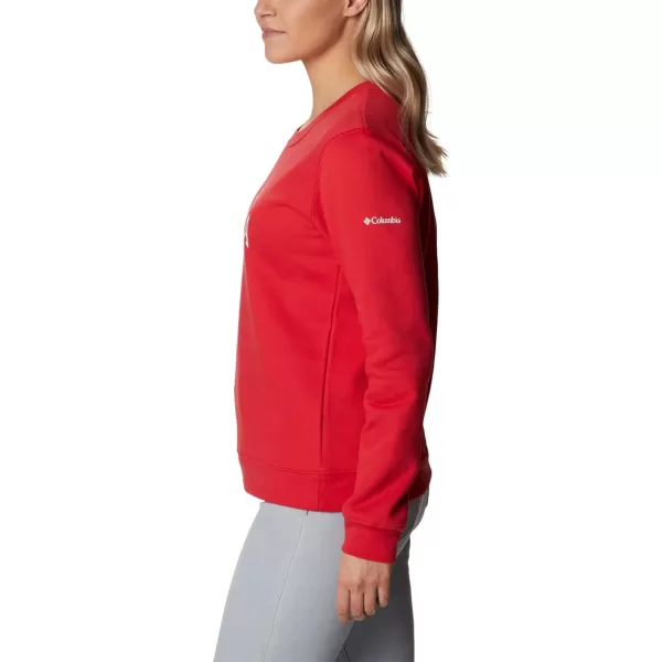 Columbia Womens Trek Graphic CrewRed LilyCsc Collegiate