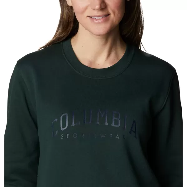 Columbia Womens Trek Graphic CrewSpruceCsc Collegiate