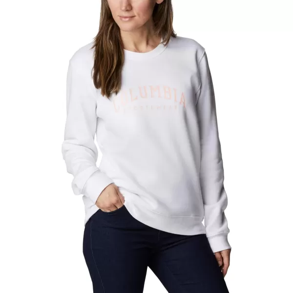 Columbia Womens Trek Graphic CrewWhiteCsc Collegiate