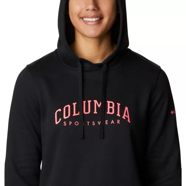 Columbia Womens Trek Graphic HoodieBlackCsc Collegiate