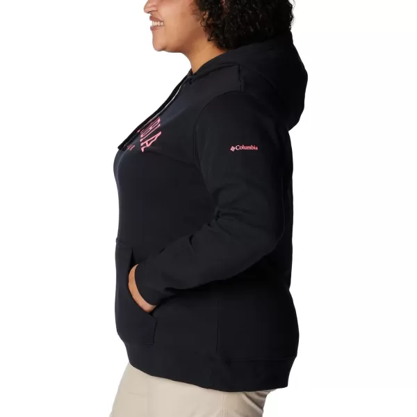 Columbia Womens Trek Graphic HoodieBlackCsc Collegiate