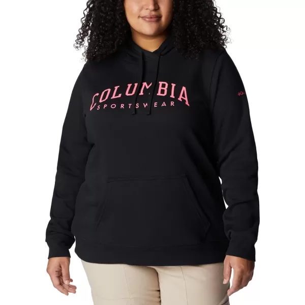 Columbia Womens Trek Graphic HoodieBlackCsc Collegiate