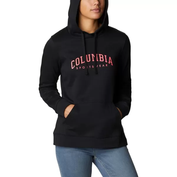 Columbia Womens Trek Graphic HoodieBlackCsc Collegiate