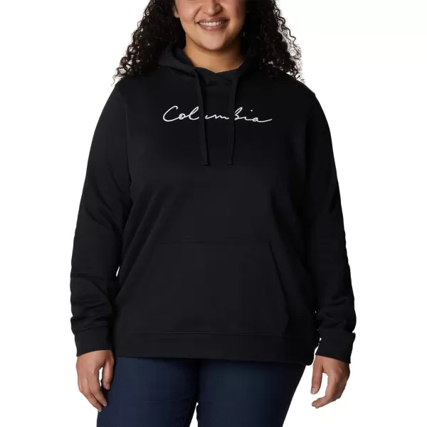 Columbia Womens Trek Graphic HoodieBlackScript Logo