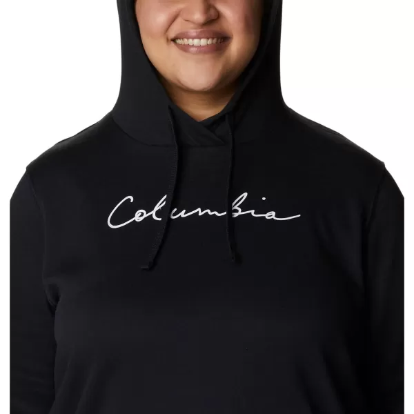 Columbia Womens Trek Graphic HoodieBlackScript Logo