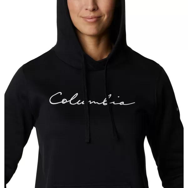 Columbia Womens Trek Graphic HoodieBlackScript Logo