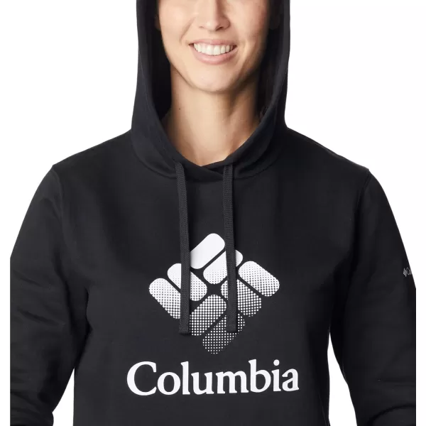 Columbia Womens Trek Graphic HoodieBlackWhite Csc Stacked Logo