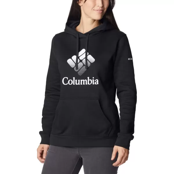 Columbia Womens Trek Graphic HoodieBlackWhite Csc Stacked Logo