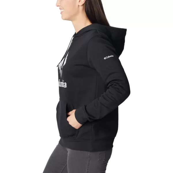 Columbia Womens Trek Graphic HoodieBlackWhite Csc Stacked Logo