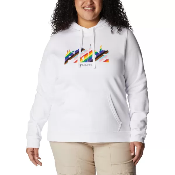 Columbia Womens Trek Graphic HoodieWhiteOutdoorsy Pride