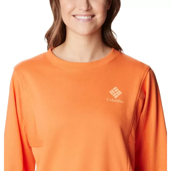 Columbia Womens Trek Seasonal Ft CrewSunset OrangePeach Csc Stacked Logo