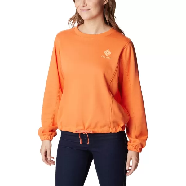 Columbia Womens Trek Seasonal Ft CrewSunset OrangePeach Csc Stacked Logo