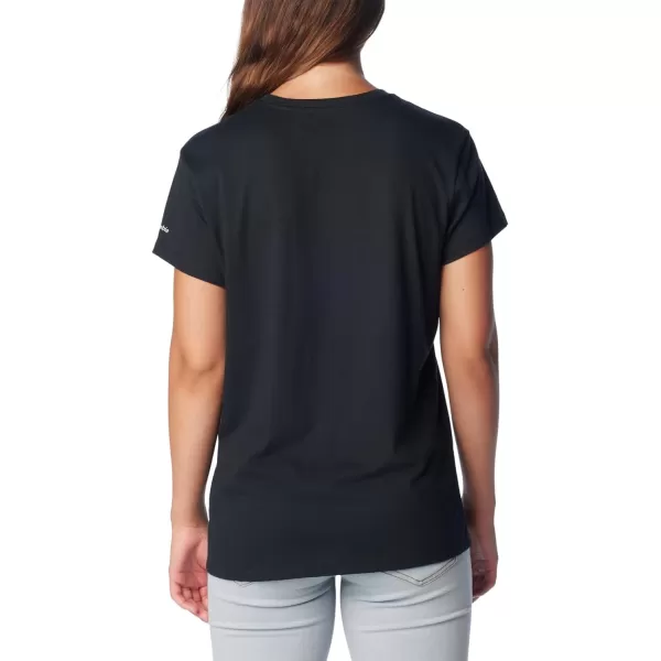 Columbia Womens Trek Short Sleeve Graphic TeeBlackCsc Tradition